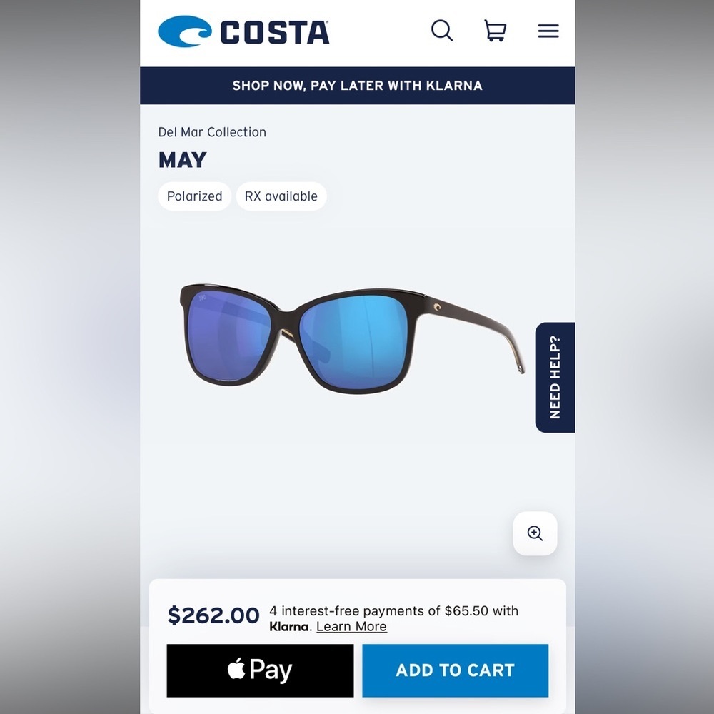 Costa May 11 polarized sunglasses